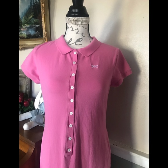 Talbots Pink Petite Polo Dress M - Picture 3 of 8